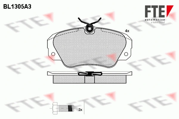 Brake Pad Set, disc brake (BL1305A3)