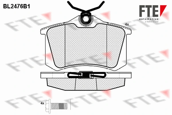Brake Pad Set, disc brake (9010758)