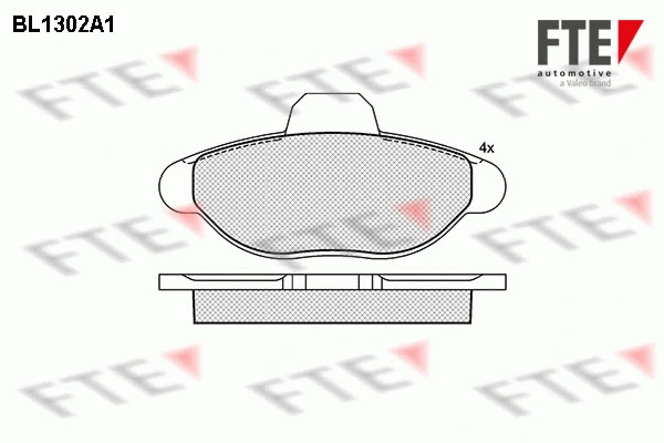 Brake Pad Set, disc brake (BL1302A1)