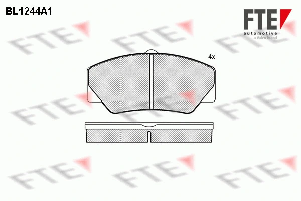 Brake Pad Set, disc brake (BL1244A1)