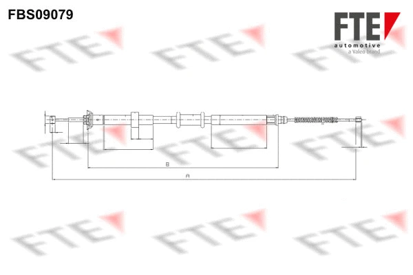 Cable Pull, parking brake (FBS09079)