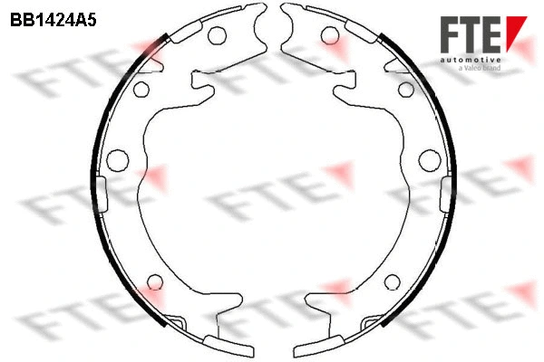 Brake Shoe Set, parking brake (BB1424A5)