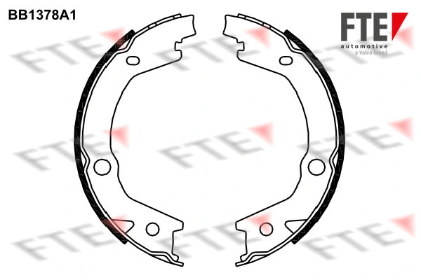 Brake Shoe Set, parking brake (BB1378A1)