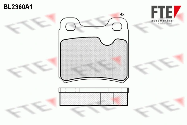 Brake Pad Set, disc brake (BL2360A1)
