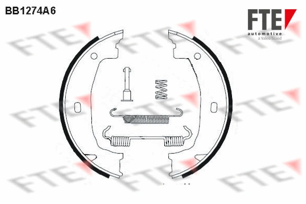 Brake Shoe Set, parking brake (BB1274A6)