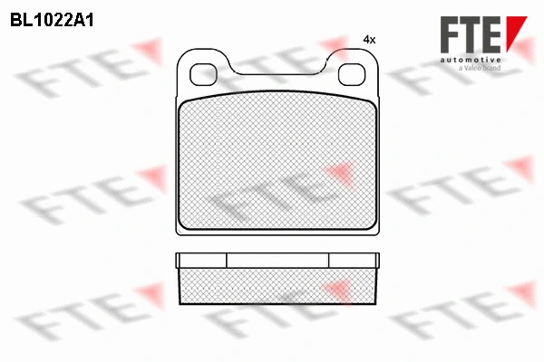 Brake Pad Set, disc brake (BL1022A1)