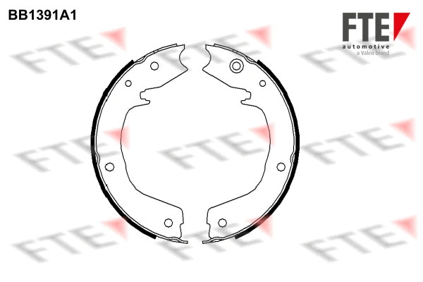 Brake Shoe Set, parking brake (BB1391A1)