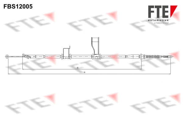 Cable Pull, parking brake (FBS12005)