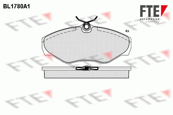 Brake Pad Set, disc brake (BL1780A1)