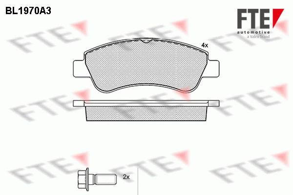 Brake Pad Set, disc brake (BL1970A3)