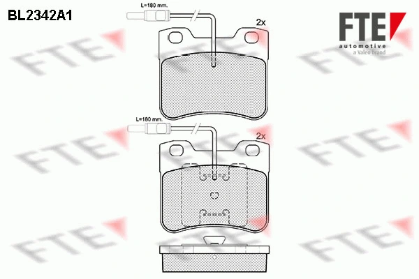 Brake Pad Set, disc brake (BL2342A1)