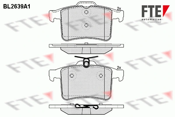 Brake Pad Set, disc brake (BL2639A1)