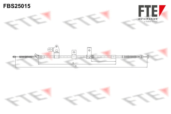 Cable Pull, parking brake (FBS25015)