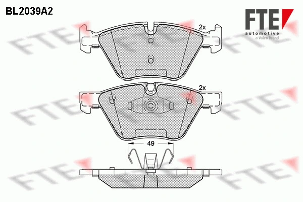 Brake Pad Set, disc brake (BL2039A2)
