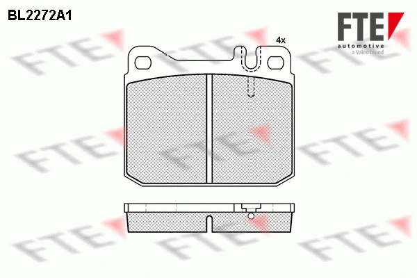 Brake Pad Set, disc brake (BL2272A1)