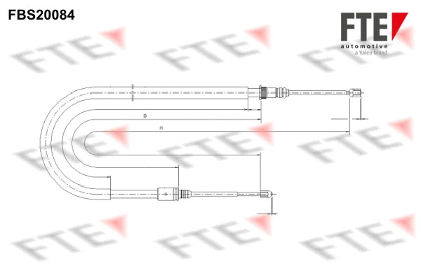Cable Pull, parking brake (FBS20084)