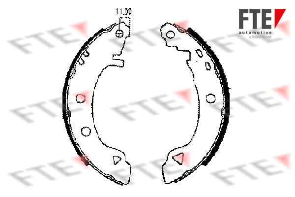 Brake Shoe Set (BB1109A2)