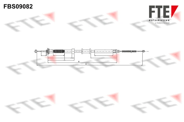 Cable Pull, parking brake (FBS09082)