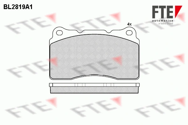 Brake Pad Set, disc brake (BL2819A1)