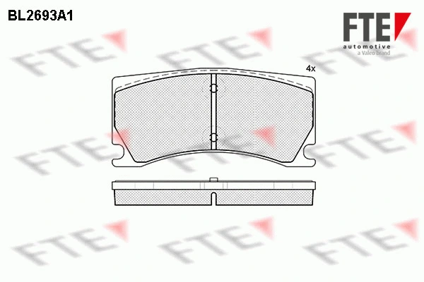 Brake Pad Set, disc brake (BL2693A1)