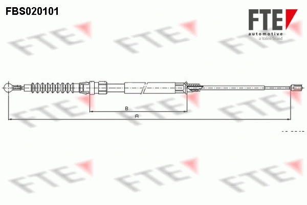 Cable Pull, parking brake (FBS020101)