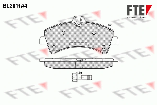 Brake Pad Set, disc brake (BL2011A4)