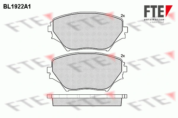 Brake Pad Set, disc brake (9010508)