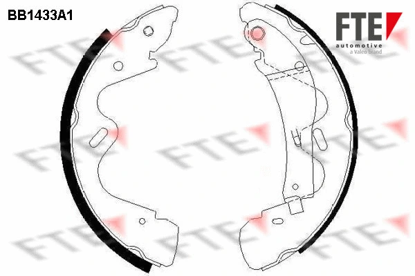 Brake Shoe Set (BB1433A1)