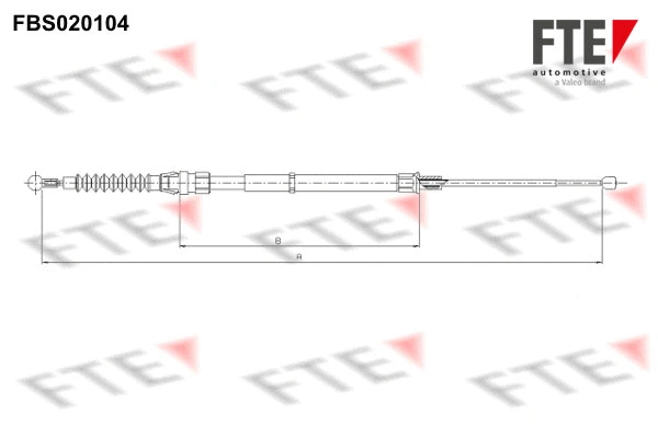 Cable Pull, parking brake (FBS020104)