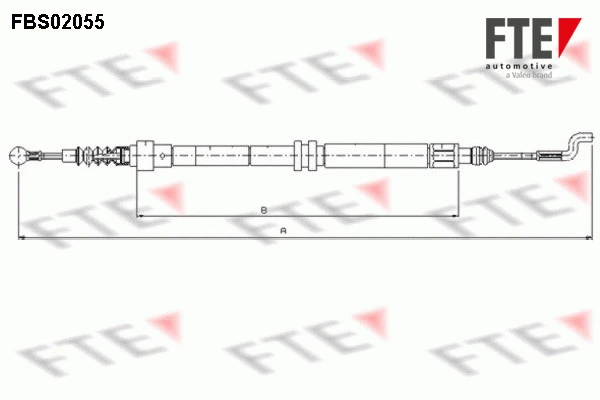 Cable Pull, parking brake (FBS02055)