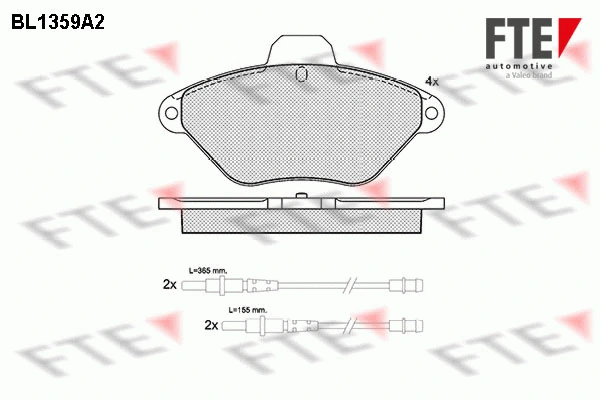 Brake Pad Set, disc brake (BL1359A2)