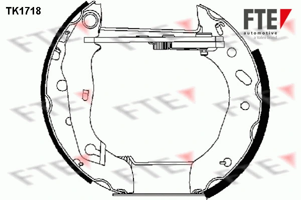Brake Shoe Set (TK1718)