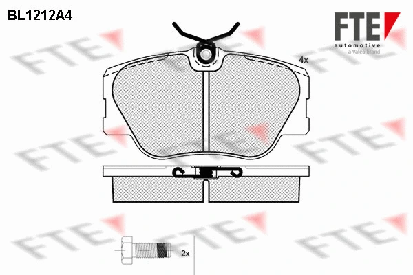 Brake Pad Set, disc brake (BL1212A4)