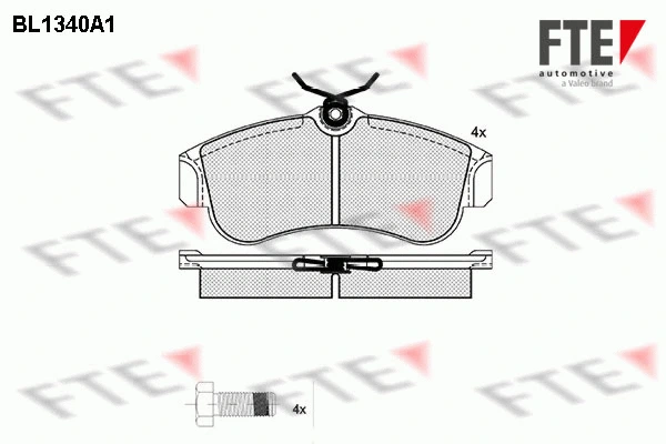 Brake Pad Set, disc brake (BL1340A1)
