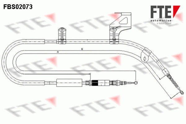 Cable Pull, parking brake (FBS02073)