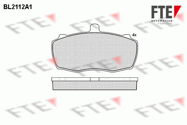 Brake Pad Set, disc brake (BL2112A1)