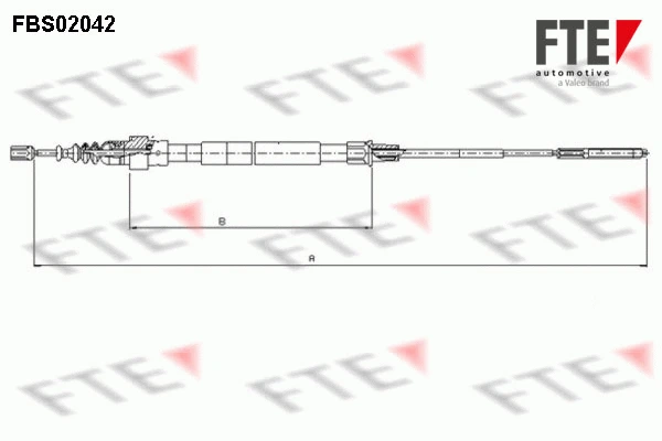 Cable Pull, parking brake (FBS02042)