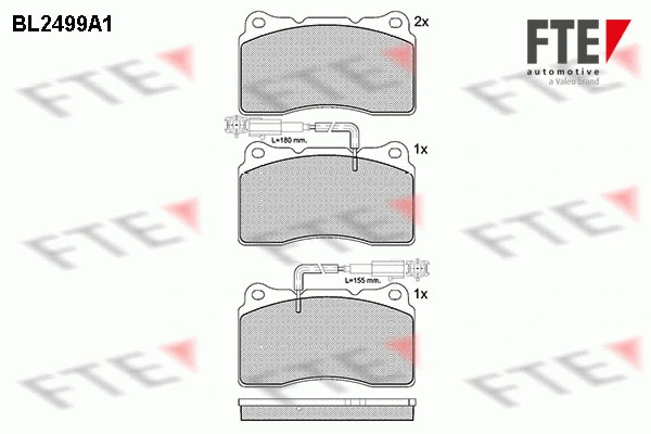 Brake Pad Set, disc brake (9010766)