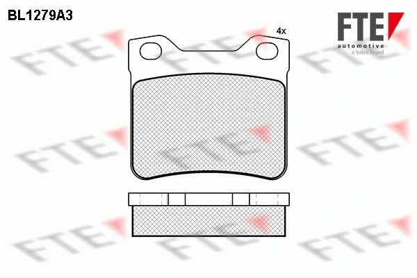 Brake Pad Set, disc brake (9010089)