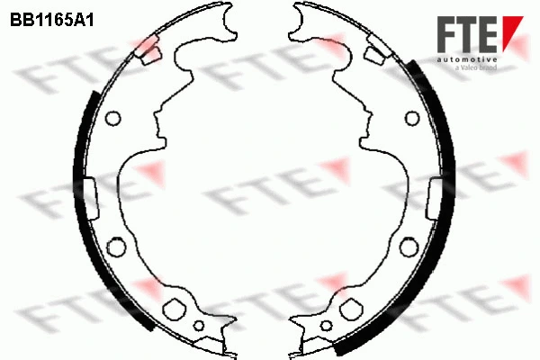 Brake Shoe Set (BB1165A1)