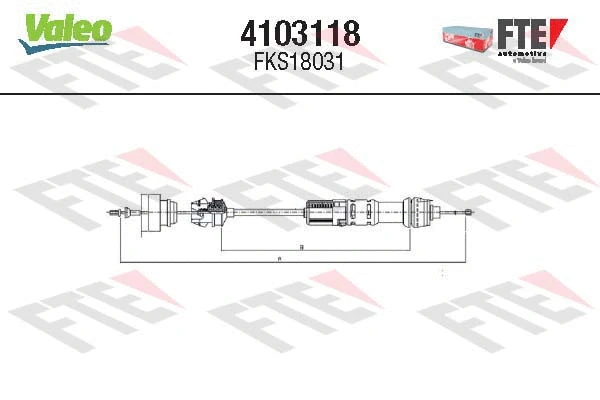 Cable Pull, clutch control (4103118)
