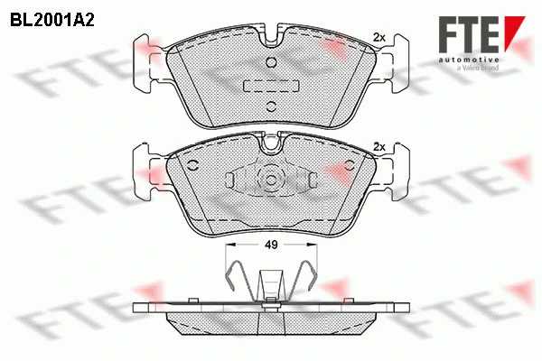 Brake Pad Set, disc brake (BL2001A2)