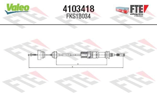 Cable Pull, clutch control (4103418)