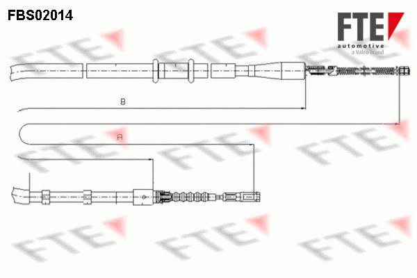 Cable Pull, parking brake (FBS02014)