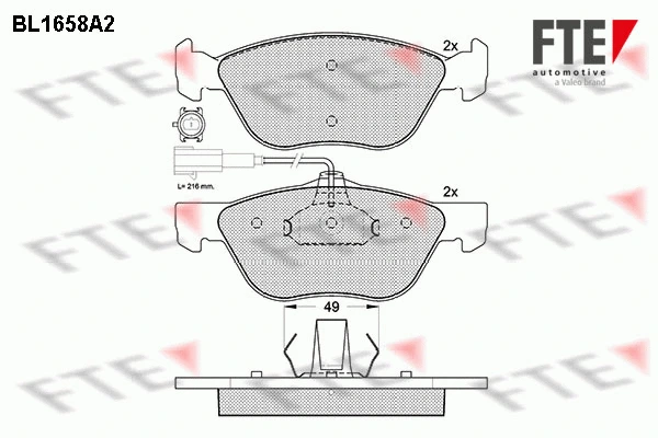 Brake Pad Set, disc brake (9010274)