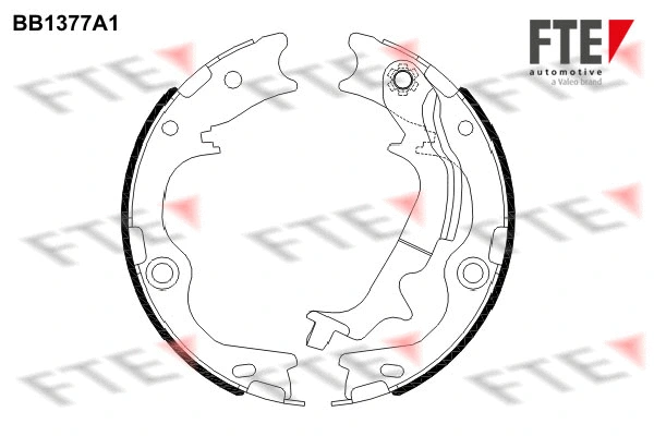 Brake Shoe Set, parking brake (BB1377A1)