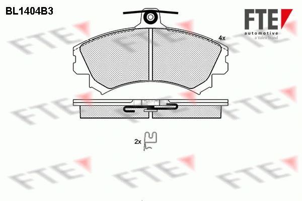 Brake Pad Set, disc brake (9010177)