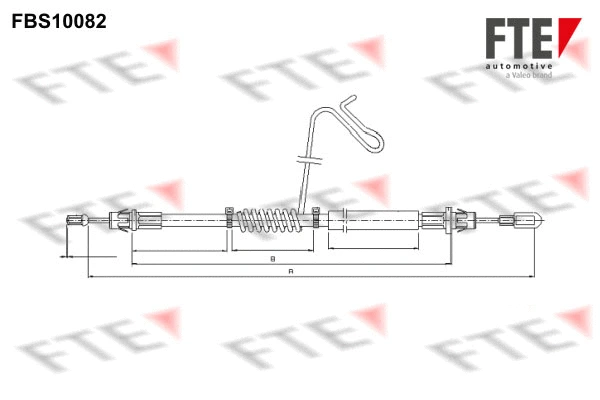 Cable Pull, parking brake (FBS10082)