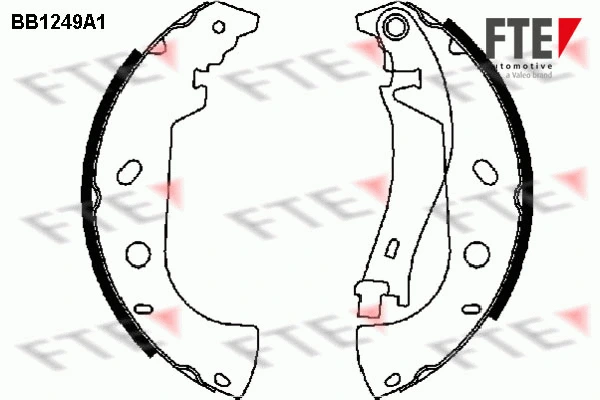 Brake Shoe Set (BB1249A1)