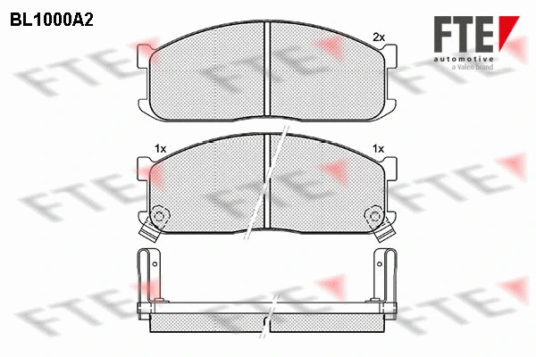 Brake Pad Set, disc brake (BL1000A2)